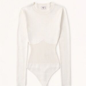 Abercrombie & Fitch Corset Sweater Bodysuit